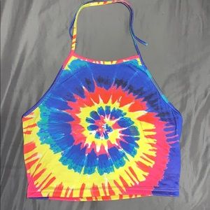 tie dye halter top